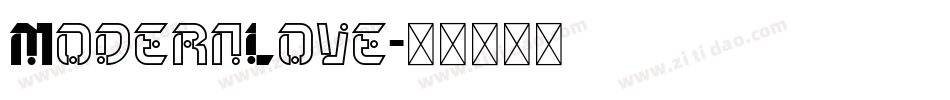 ModernLove字体转换
