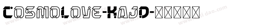 CosmoLove-KajD字体转换