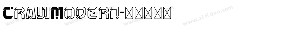 CrawModern字体转换