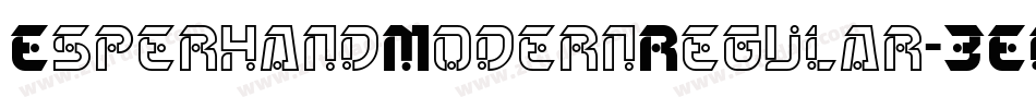 EsperhandModernRegular-3ELG字体转换