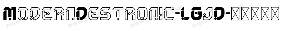ModernDestronic-LGjD字体转换