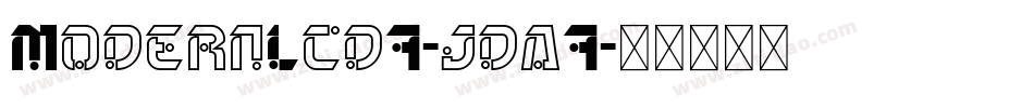 ModernLcd7-jda7字体转换
