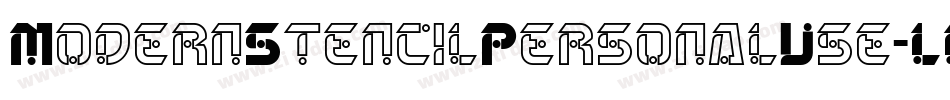 ModernStencilPersonalUse-LLa4字体转换
