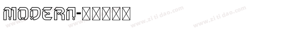 modern字体转换