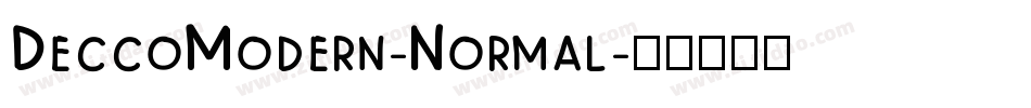 DeccoModern-Normal字体转换