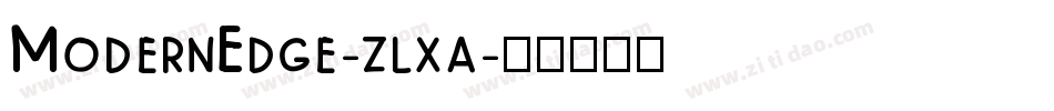 ModernEdge-zlxa字体转换