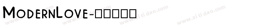 ModernLove字体转换