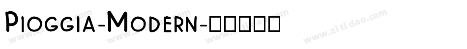 Pioggia-Modern字体转换