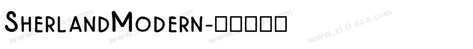 SherlandModern字体转换