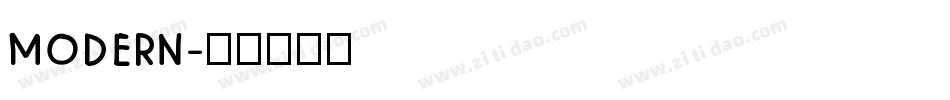 modern字体转换