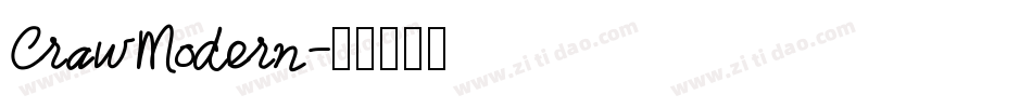 CrawModern字体转换