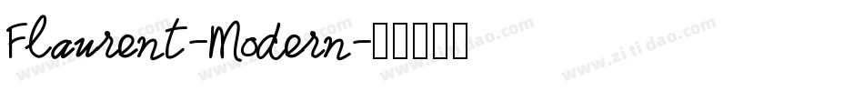 Flaurent-Modern字体转换