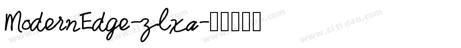 ModernEdge-zlxa字体转换