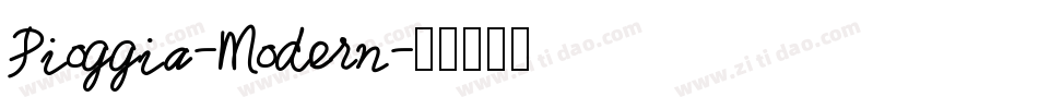 Pioggia-Modern字体转换