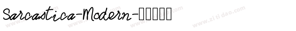 Sarcastica-Modern字体转换