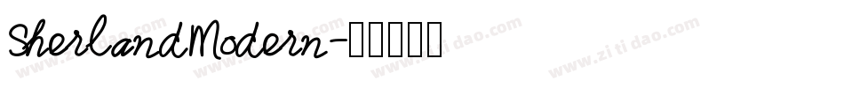 SherlandModern字体转换
