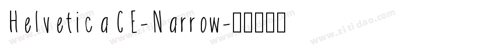 HelveticaCE-Narrow字体转换
