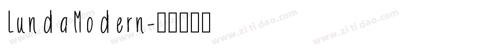 LundaModern字体转换