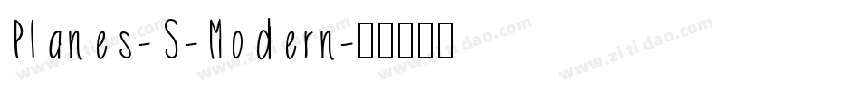 Planes-S-Modern字体转换