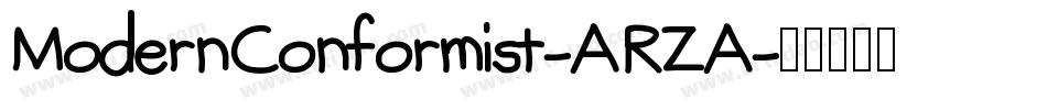 ModernConformist-ARZA字体转换