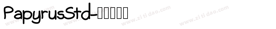 PapyrusStd字体转换