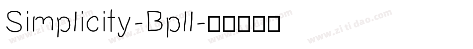 Simplicity-Bpll字体转换
