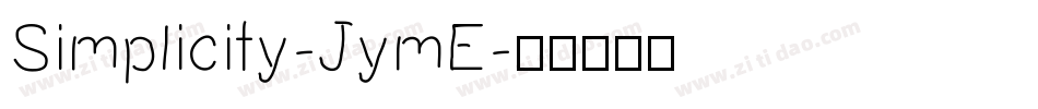 Simplicity-JymE字体转换