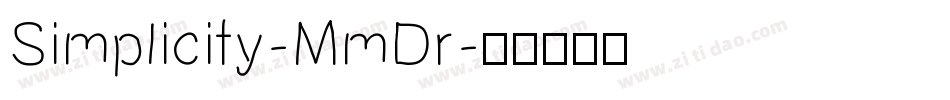 Simplicity-MmDr字体转换