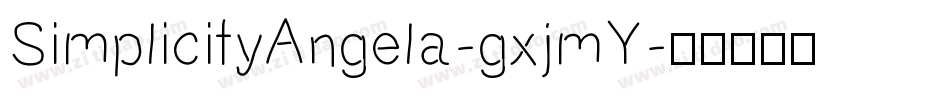 SimplicityAngela-gxjmY字体转换
