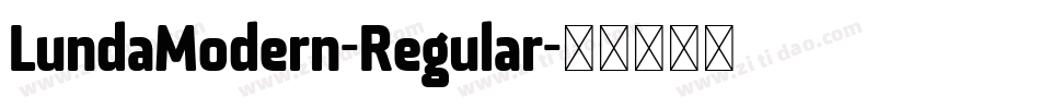 LundaModern-Regular字体转换