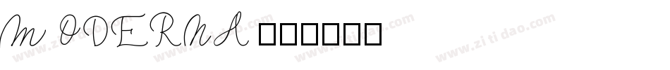 MODERNA字体转换