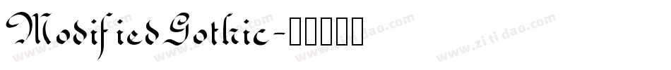 ModifiedGothic字体转换