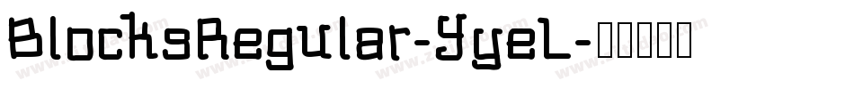 BlocksRegular-YyeL字体转换