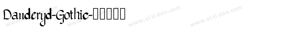 Danderyd-Gothic字体转换