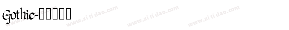 Gothic字体转换