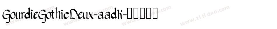 GourdieGothicDeux-aadK字体转换