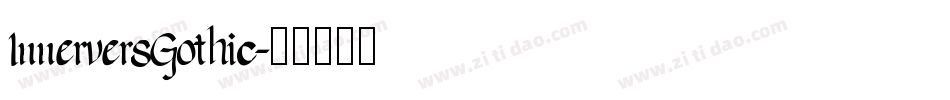 InnerversGothic字体转换