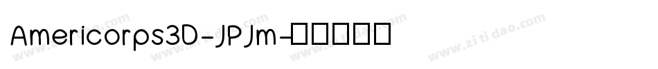 Americorps3D-JPJm字体转换