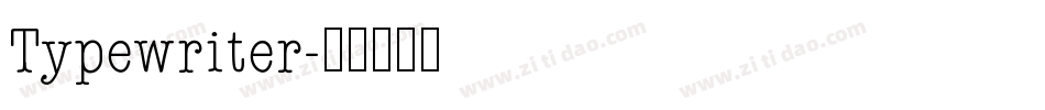 Typewriter字体转换
