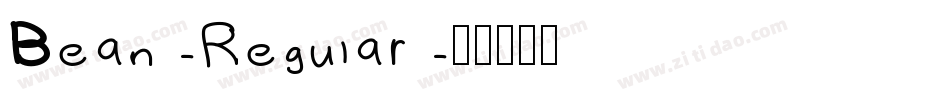 Bean-Regular字体转换