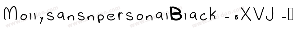 MollysansnpersonalBlack-8XVJ字体转换