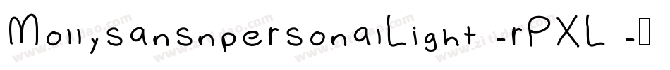 MollysansnpersonalLight-rPXL字体转换