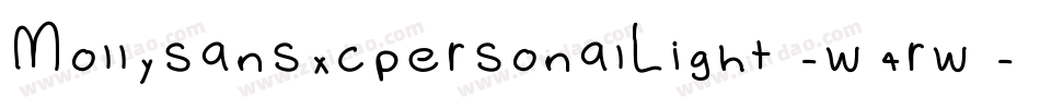 MollysansxcpersonalLight-w4rw字体转换