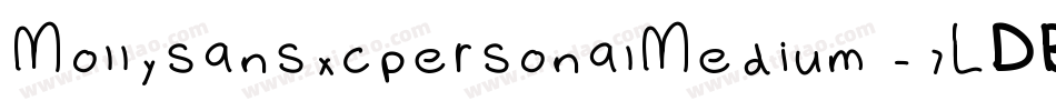MollysansxcpersonalMedium-7LDB字体转换