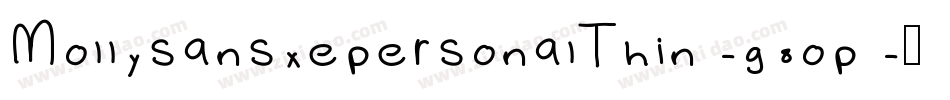 MollysansxepersonalThin-g8op字体转换