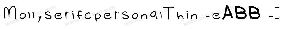 MollyserifcpersonalThin-eABB字体转换