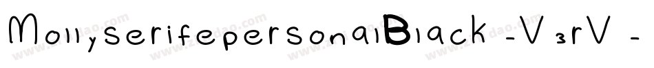 MollyserifepersonalBlack-V3rV字体转换