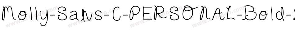 Molly-Sans-C-PERSONAL-Bold-2字体转换
