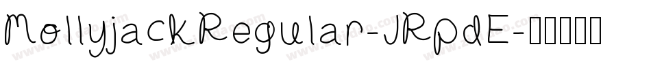 MollyjackRegular-JRpdE字体转换