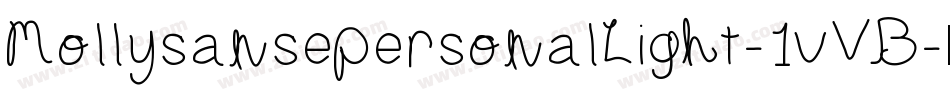 MollysansepersonalLight-1vVB字体转换